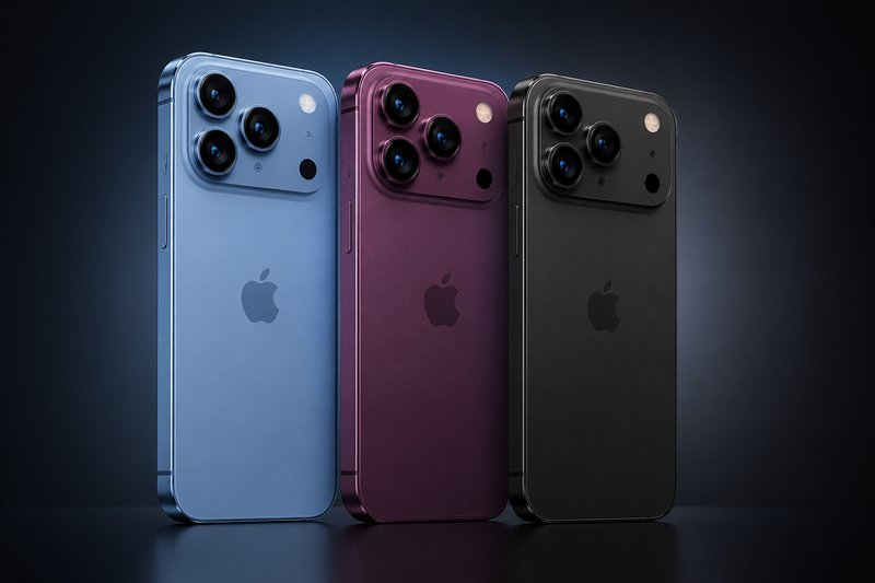iPhone 18 Pro color options sky blue deep purple space black 2026