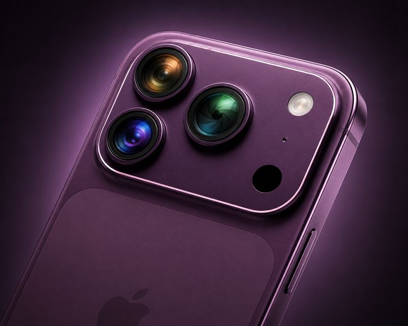 iPhone 18 Pro triple camera system with variable aperture 2026