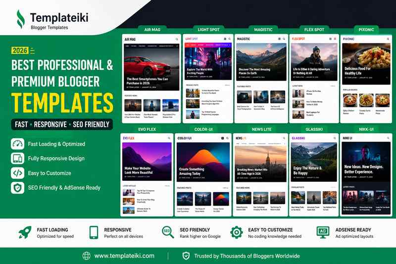Templateiki Review 2026: Best Blogger Templates for Fast and Professional Blogs