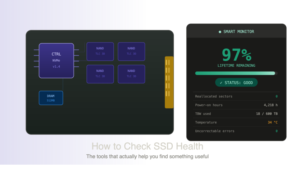 How to Check SSD Health: Tools That Show You What’s Really Going On