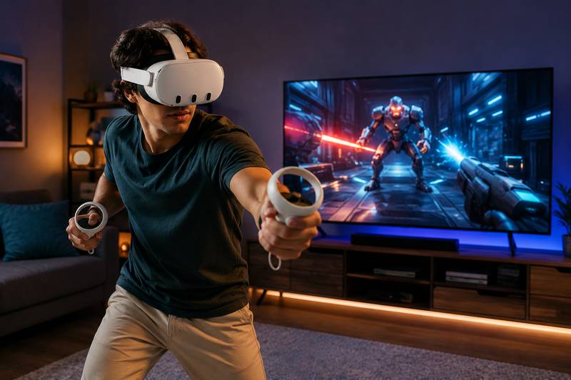 Meta Quest VR Gaming Setup