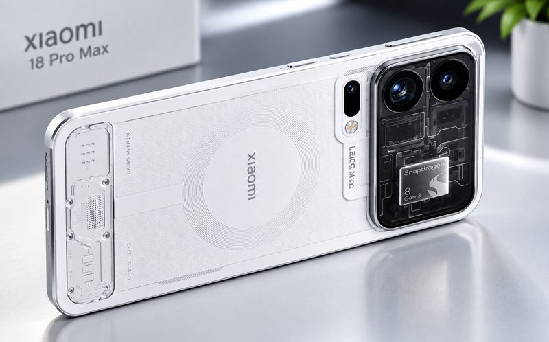 Xiaomi 18 Pro Max Transparent Edition White